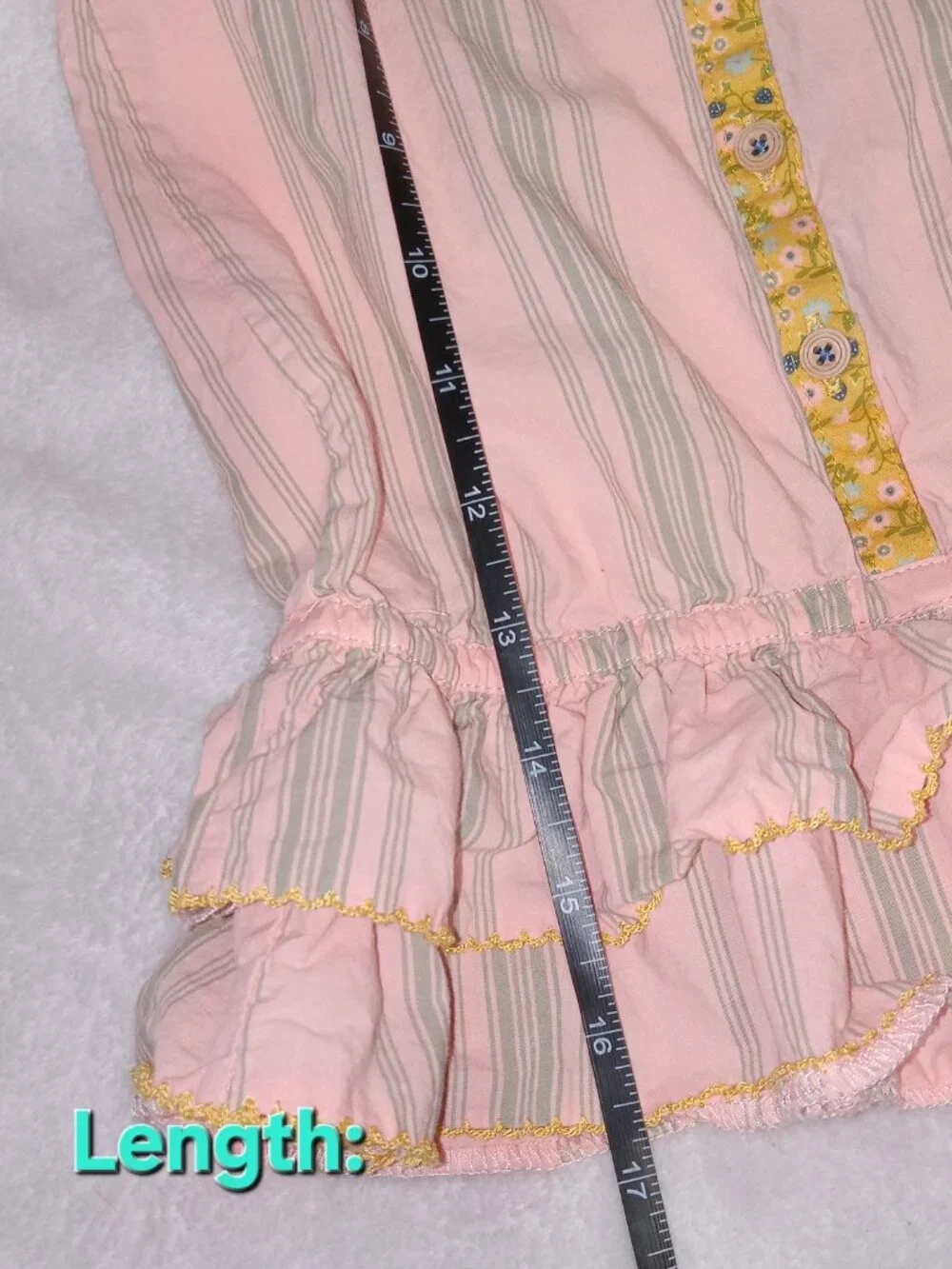 Matilda Jane Morning Sunrise Tank Girls Sz 4 Joanna Gaines Ruffle Strappy Pink